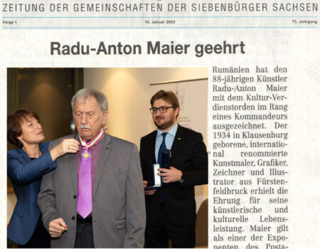Radu-Anton Maier geehrt